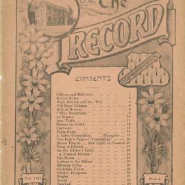 The Record, Vol 8 No 3-4, August 1917