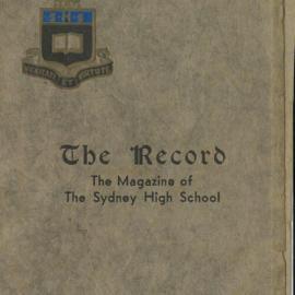 The Record, Vol 30 No 1, June 1938