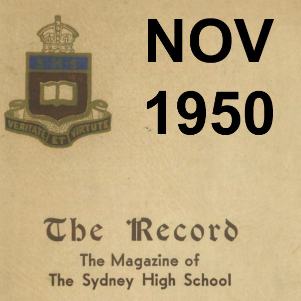 The Record, Vol 42 no 2, November 1950