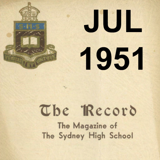 The Record, Vol 43 No 1, July 1951