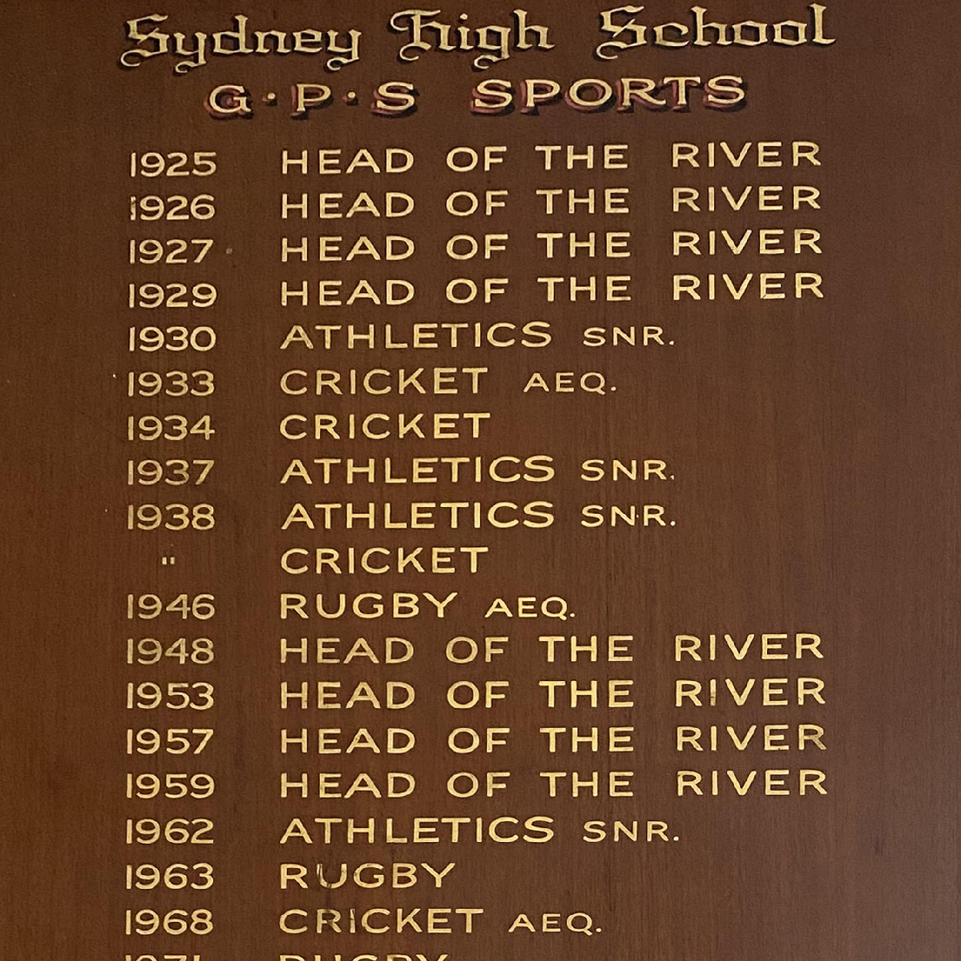 GPS first grade premierships