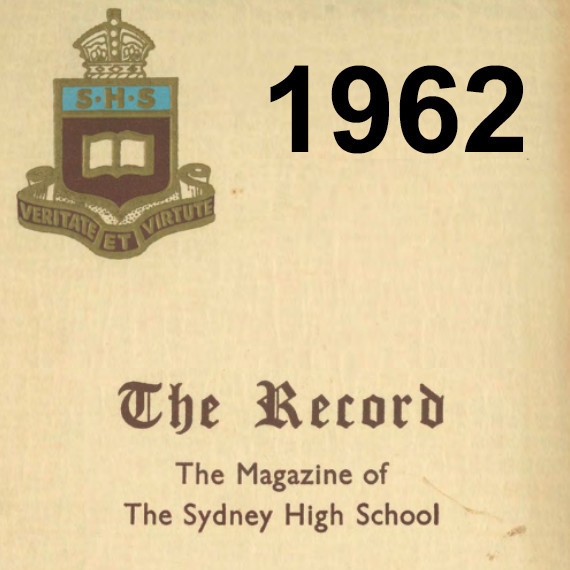 The Record, Vol 52, November 1962