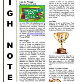 High Notes, Vol 20 No 1, 1 February 2019