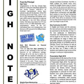 High Notes, Vol 20 No 4, 22 February 2019