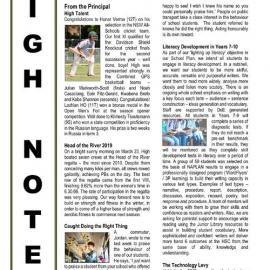 High Notes, Vol 20 No 9, 29 March 2019