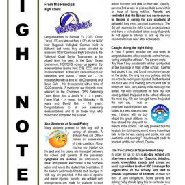 High Notes, Vol 20 No 10, 5 April 2019