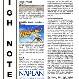 High Notes, Vol 20 No 13, 10 May 2019