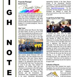 High Notes, Vol 20 No 21, 5 July 2019