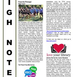 High Notes, Vol 20 No 27, 30 August 2019