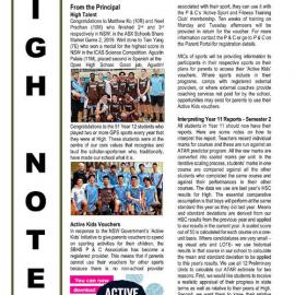 High Notes, Vol 20 No 35, 8 November 2019