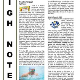 High Notes, Vol 21 No 3, 14 February 2020