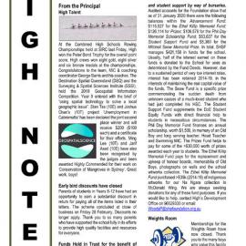 High Notes, Vol 21 No 5, 28 February 2020