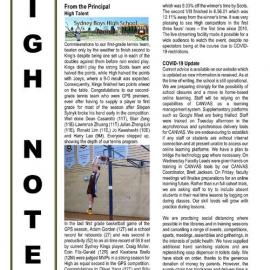 High Notes, Vol 21 No 8, 20 March 2020