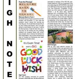 High Notes, Vol 21 No 32, 16 October 2020
