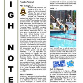 High Notes, Vol 22 No 2, 12 February 2021