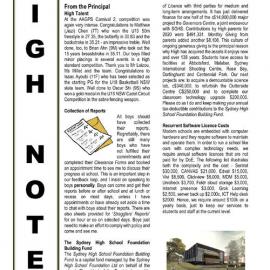 High Notes, Vol 22 No 4, 26 February 2021