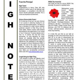 High Notes, Vol 22 No 11, 30 April 2021