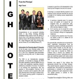 High Notes, Vol 22 No 16, 4 June 2021