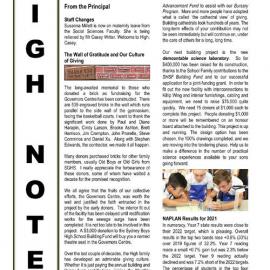 High Notes, Vol 22 No 28, 10 September 2021