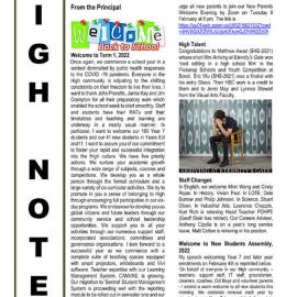 High Notes, Vol 23 No 1, 4 February 2022