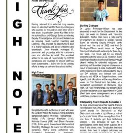 High Notes, Vol 23 No 15, 27 May 2022