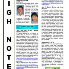 High Notes, Vol 23 No 28, 9 September 2022