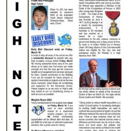 High Notes, Vol 24 No 5, 3 March 2023