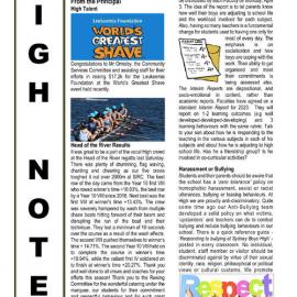 High Notes, Vol 24 No 9, 31 March 2023