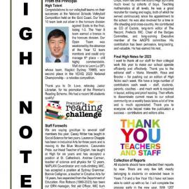 High Notes, Vol 24 No 40, 15 December 2023
