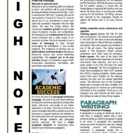 High Notes, Vol 25 No 1, 2 February 2024