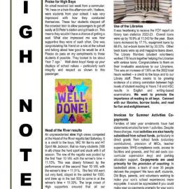 High Notes, Vol 25 No 8, 22 March 2024