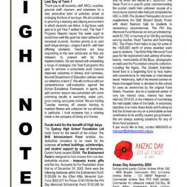 High Notes, Vol 25 No 11, 12 April 2024