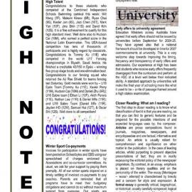 High Notes, Vol 25 No 13, 10 May 2024