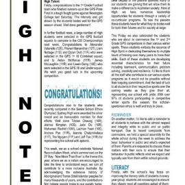 High Notes, Vol 25 No 16, 31 May 2024