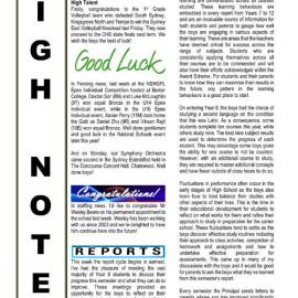 High Notes, Vol 25 No 17, 7 June 2024