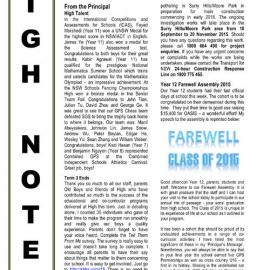 High Notes, Vol 16 No 7, 18 September 2015