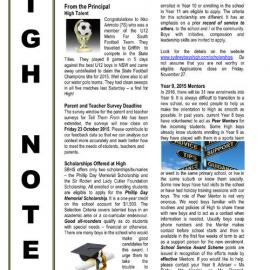 High Notes, Vol 16 No 10, 16 October 2015