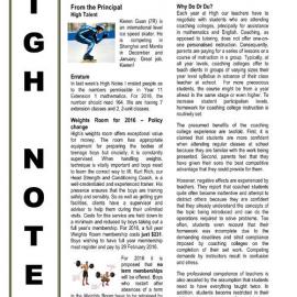 High Notes, Vol 16 No 16, 27 November 2015
