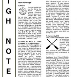 High Notes, Vol 16 No 24, 13 March 2015