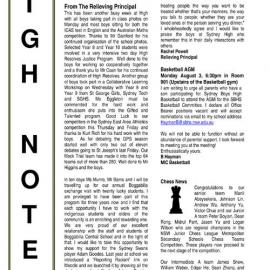 High Notes, Vol 16 No 40, 31 July 2015