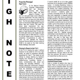 High Notes, Vol 17 No 2, 12 February 2016