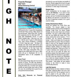 High Notes, Vol 17 No 3, 19 February 2016