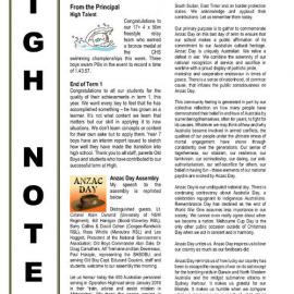 High Notes, Vol 17 No 10, 8 April 2016