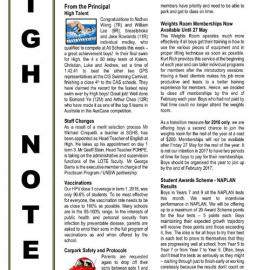 High Notes, Vol 17 No 12, 6 May 2016