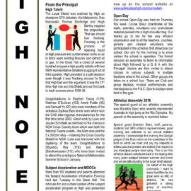 High Notes, Vol 17 No 28, 9 September 2016