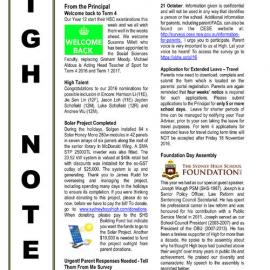 High Notes, Vol 17 No 31, 14 October 2016