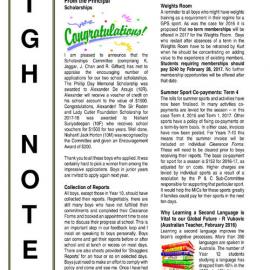 High Notes, Vol 17 No 39, 9 December 2016