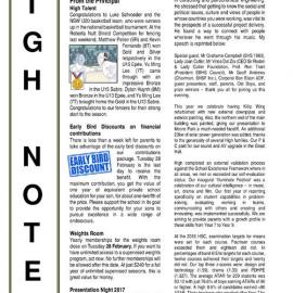 High Notes, Vol 18 No 4, 24 February 2017