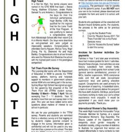 High Notes, Vol 18 No 6, 10 March 2017