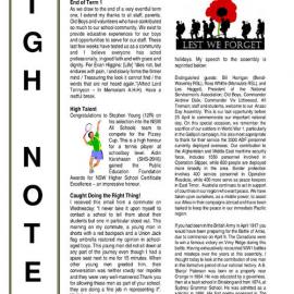 High Notes, Vol 18 No 10, 7 April 2017